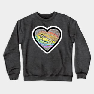 BLM 🖤 PRIDE Black Lives Matter Memorial Fence Tulsa Oklahoma - Front Crewneck Sweatshirt